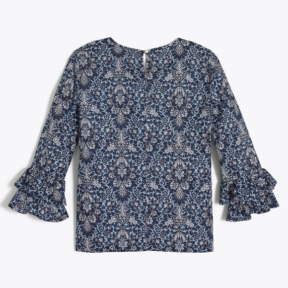 J. Crew Double Ruffle Sleeve Top - Picture 4 of 8